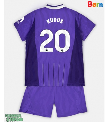 Tottenham Hotspur Mohammed Kudus #20 Replika Babytøj Tredje sæt Børn 2026-27 Kortærmet (+ Korte bukser)